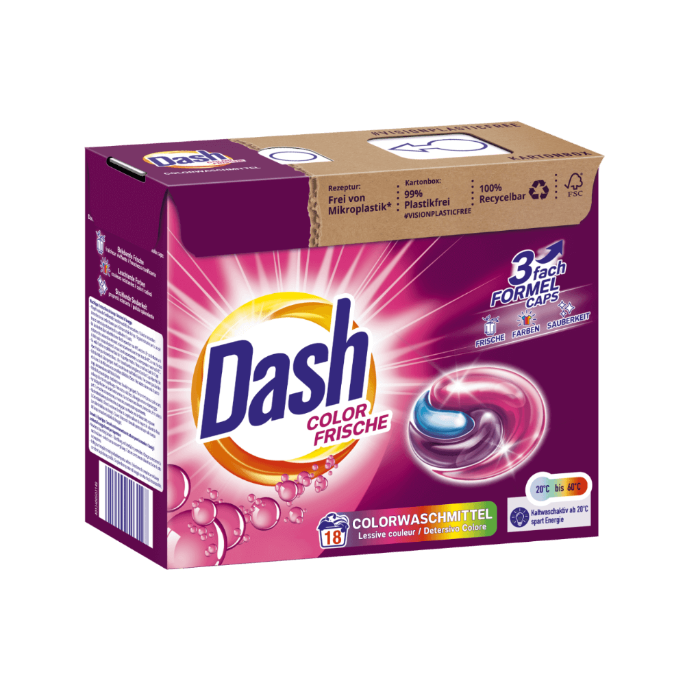 Dash® AlpenFresh 3 en 1 Caps XXL pack économique I 60 lavages I Capsules de  lessive